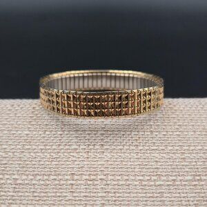 7 Inch Stainless Steel Vintage Expansion Stretch Unisex Bracelet B1104